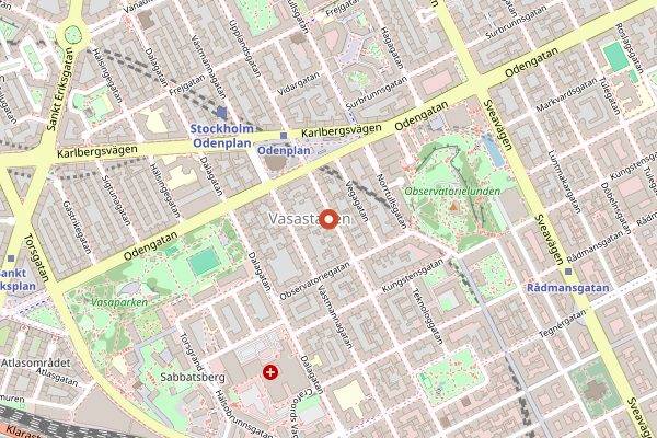 Map showing Sushi Sho in Stockholm