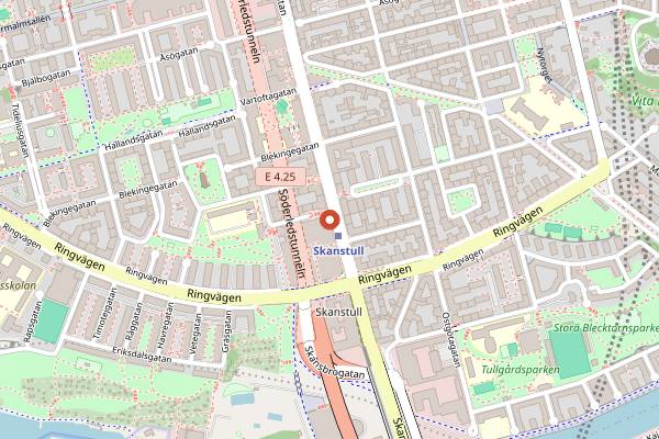 Map showing Teatern at Ringen in Stockholm