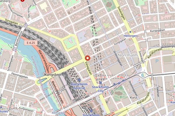 Map showing Fasching in Stockholm