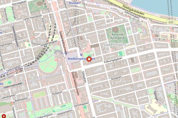 Map showing Kvarnen in Stockholm