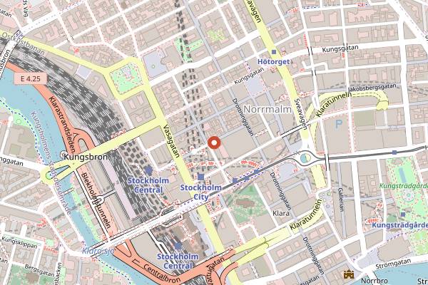 Map showing Secret Garden in Stockholm