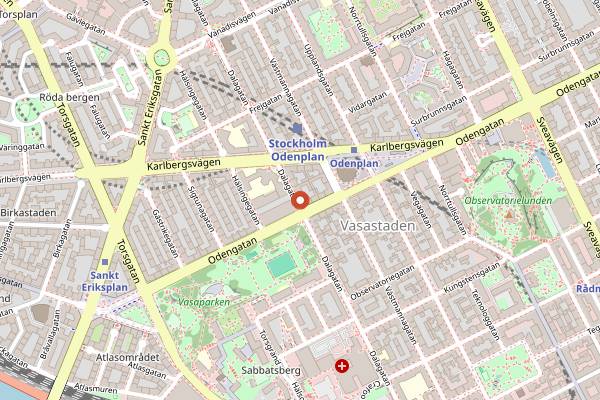 Map showing Tennstopet in Stockholm