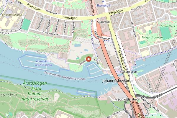 Map showing Trädgården in Stockholm