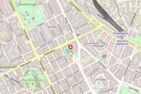 Map showing Babette in Stockholm