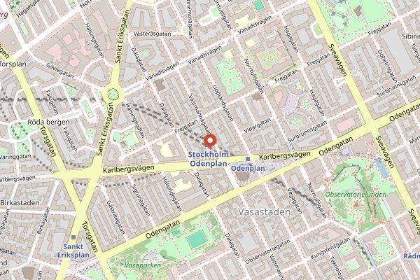 Map showing Lilla Ego in Stockholm