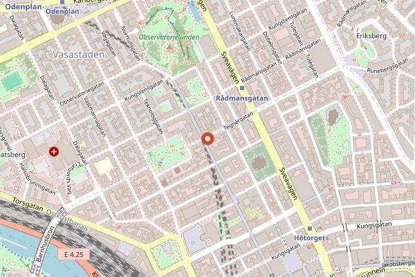 Map showing Rolfs Kök in Stockholm