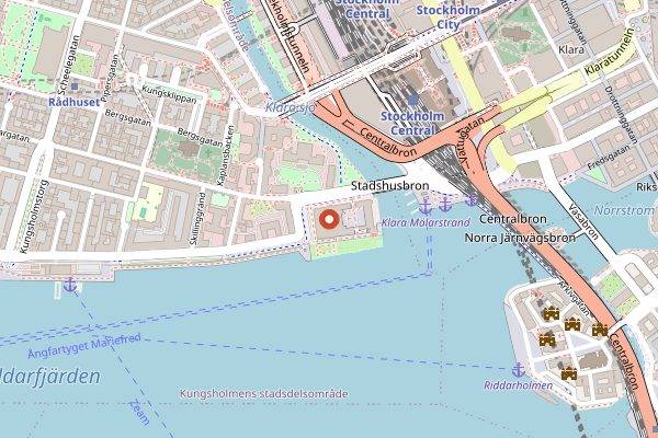 Map showing Stadshuskällaren in Stockholm