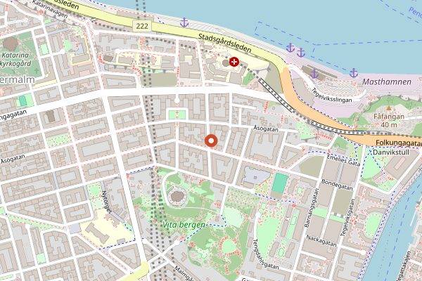 Map showing Folii in Stockholm