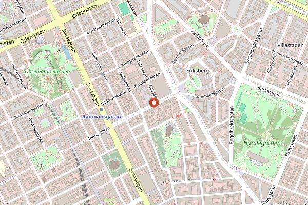 Map showing Savant Bar in Stockholm