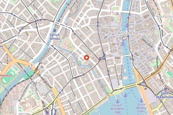 Map showing Miyuko in Zurich