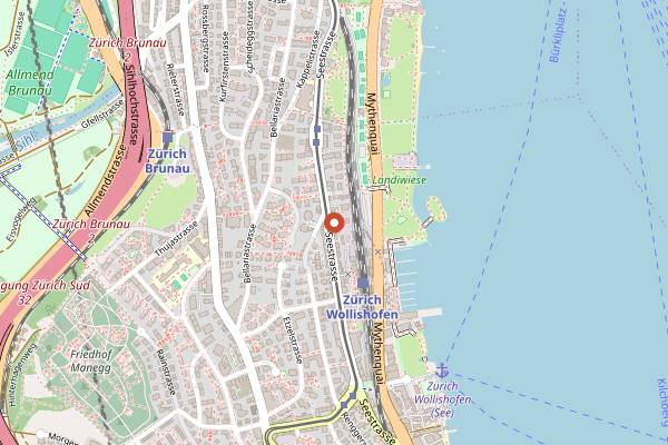 Map showing Sherly's Kitchen in Zurich