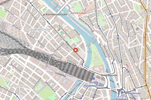 Map showing Street Food Festival Zurich in Zurich