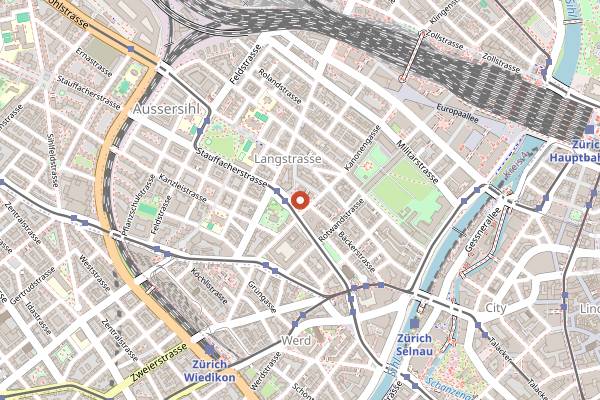Map showing Helvetiaplatz Wochenmarkt in Zurich