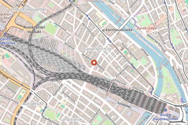 Map showing Lily's Original in Zurich