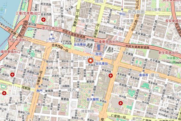 Map showing 85C Bakery Cafe in Taipei