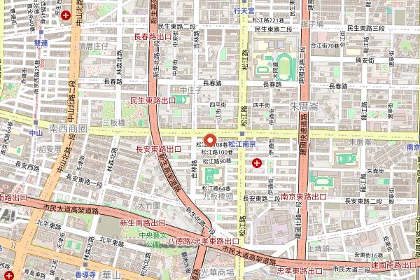 Map showing Chia Te Bakery in Taipei