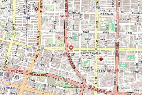 Map showing Mr Mark Bakery in Taipei