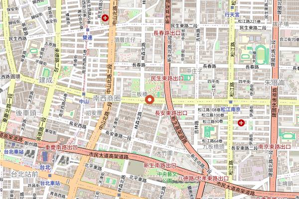 Map showing Yu Jan Shin in Taipei