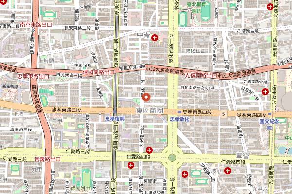 Map showing Bar Mood in Taipei