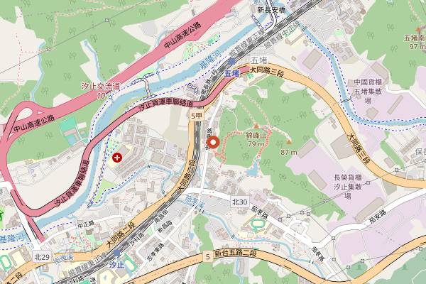 Map showing Draft Land in Taipei
