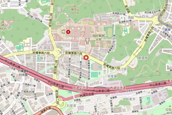 Map showing MiaCucina in Taipei