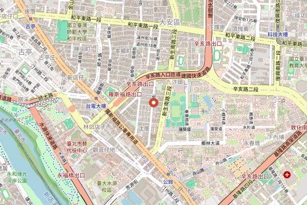 Map showing Picnic Café in Taipei