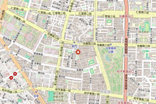 Map showing Smoothie House in Taipei
