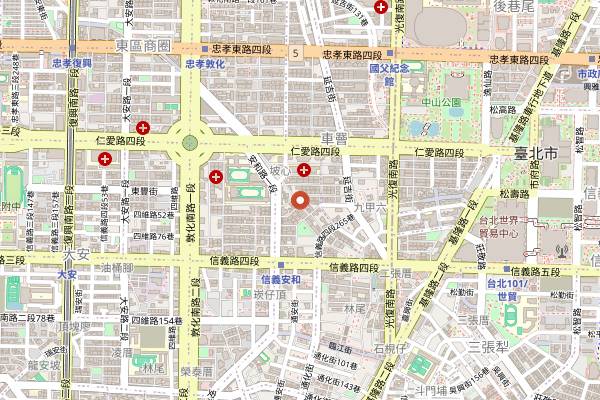 Map showing 106HARBOR in Taipei