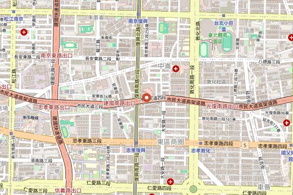Map showing Din Wang Mazu Stewed Pork Rice in Taipei
