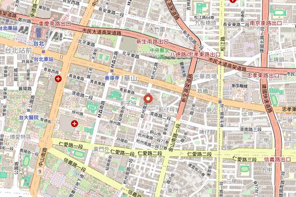 Map showing Hangzhou Xiao Long Tang Bao in Taipei