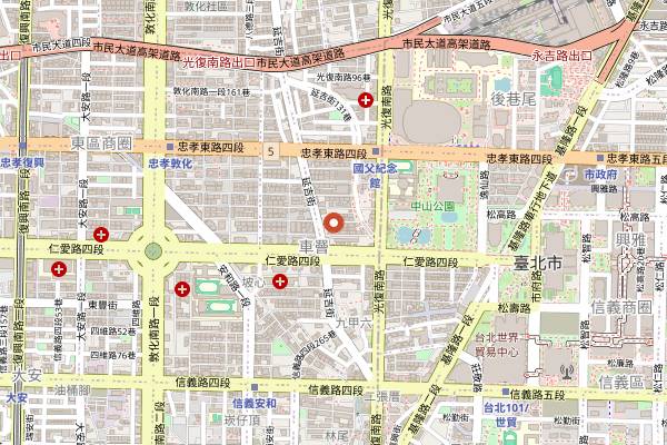Map showing La Piola Cucina Italiana in Taipei