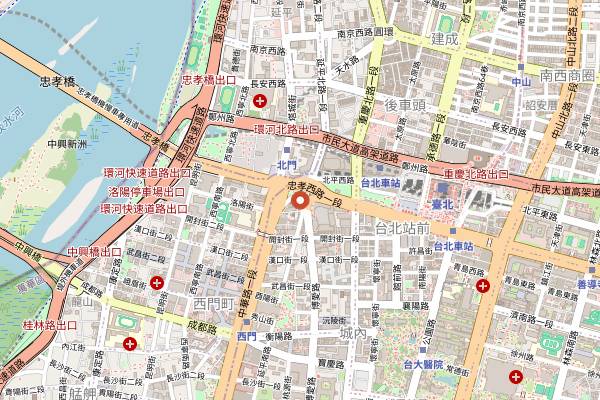 Map showing Mountain Kids Coffee Roasters in Taipei