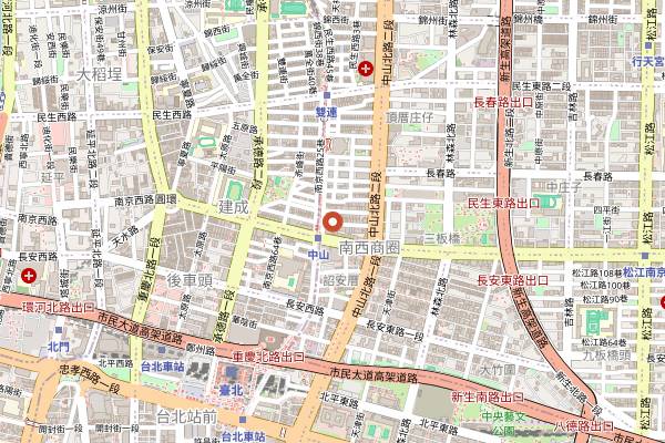 Map showing Hoshina in Taipei