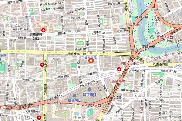 Map showing True Veggie Paradise in Taipei