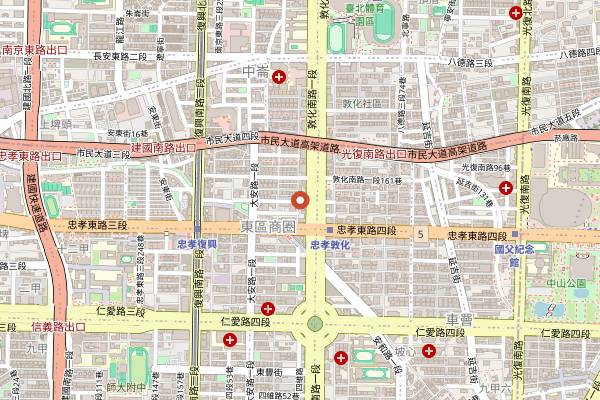 Map showing Twelve Baskets Veggie in Taipei