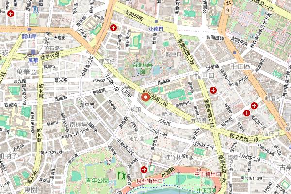 Map showing Taipei Lantern Festival in Taipei
