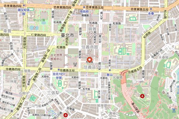 Map showing Chuan Ya in Taipei
