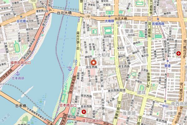 Map showing EIKA in Taipei