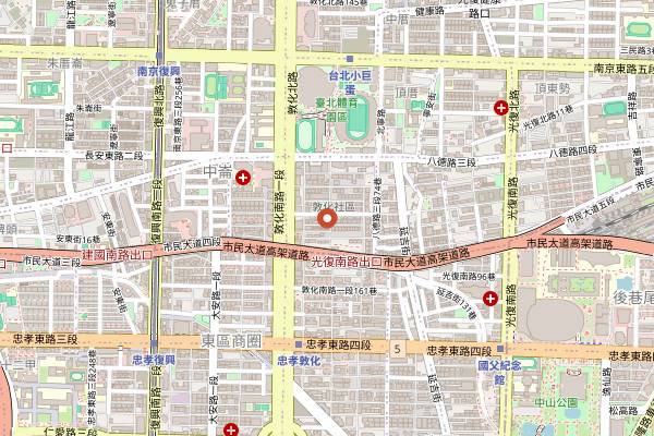 Map showing INITA in Taipei