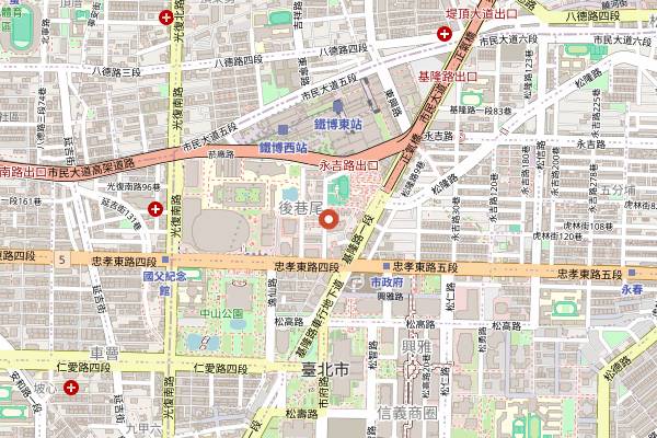 Map showing Mume in Taipei