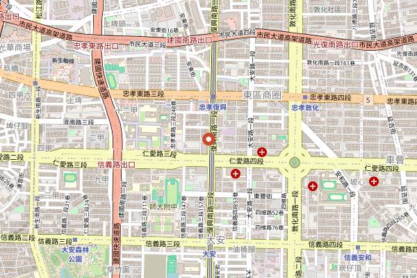 Map showing Really Good Seafood in Taipei