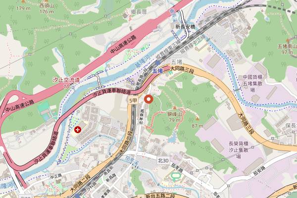Map showing Shan Yuan in Taipei