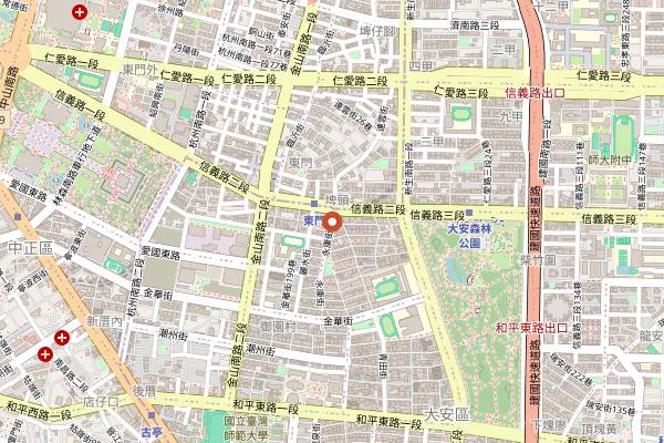 Map showing Kao Chi in Taipei