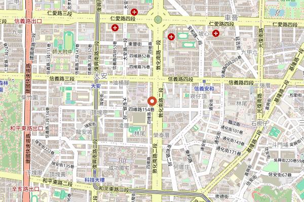 Map showing Ounce Taipei in Taipei
