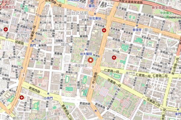 Map showing BeApe in Taipei