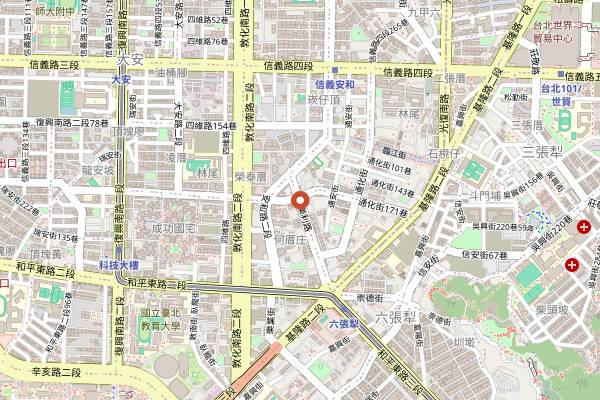 Map showing Sate House in Taipei