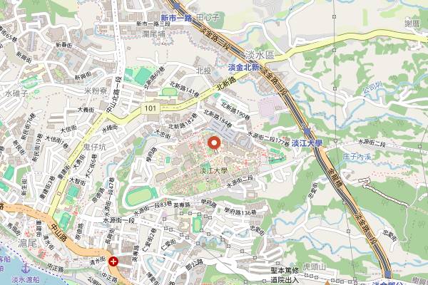 Map showing Ya Ge in Taipei