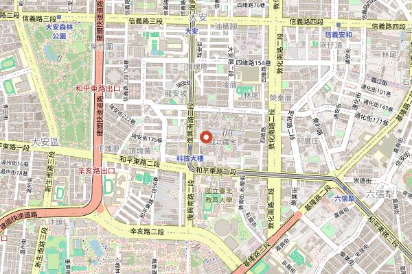 Map showing Indulge Experimental Bistro in Taipei