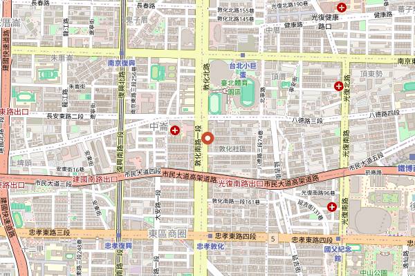 Map showing Vino Vino in Taipei