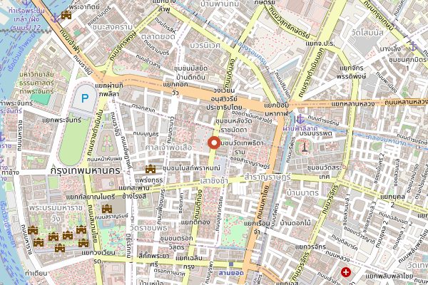 Map showing Mont Nomsod in Bangkok